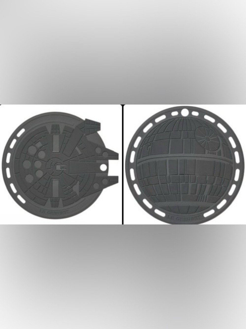 Le creuset x Star Wars limited
Edition silicone trivets factory sealed grey